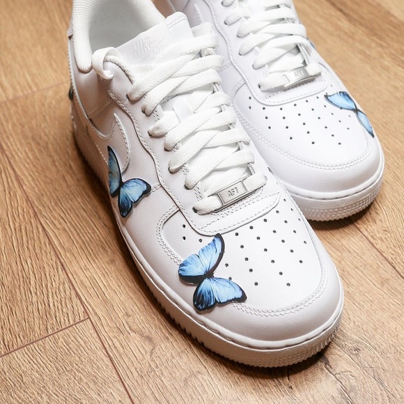 CUSTOM Nike Air Force 1 Low Sneakers Shoes - Picture 4 of 5